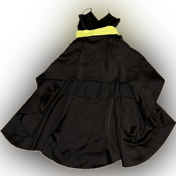 NWOT Alice Olivia Joss bow high low black gown size 12 - Picture 5 of 9